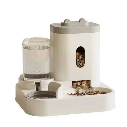 2-in-1 Automatic Pet Feeder & Water Fountain — Large Capacity for Cats & Dogs