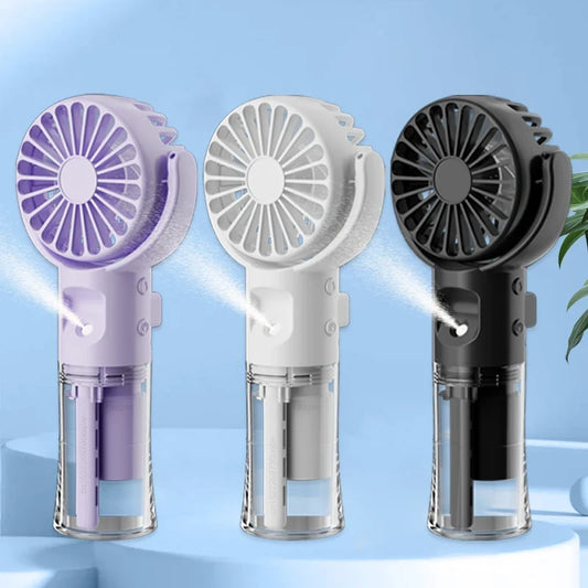 Portable Mist Cooling Fan – Mini Humidifier & Personal Fan